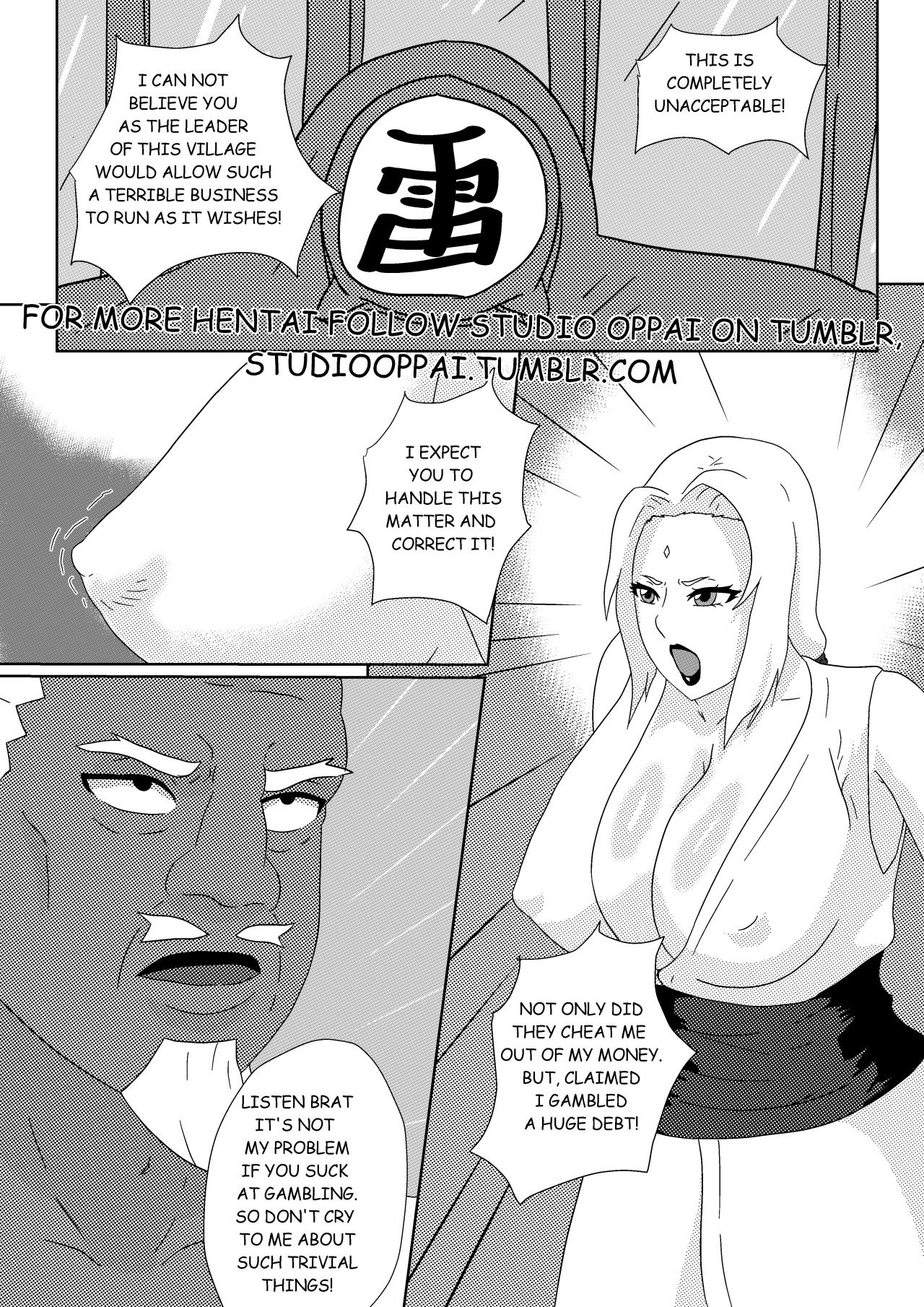 Tsunade's Lost Bet page 2 full