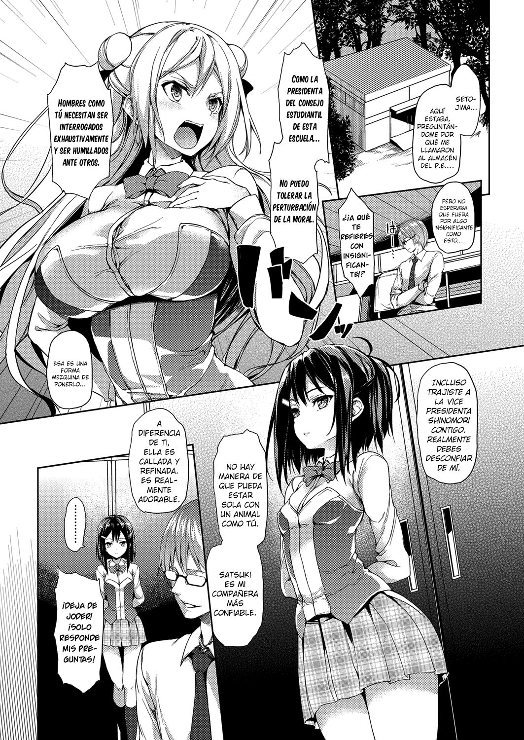 Kinyoku-bu ~Joseito-tachi ni Choukyou Seikyouiku Jisshuu~ | Club de la Abstinencia ~Entrenamiento Sexual Práctico Para Estudiantes Femeninas~ Ch. 4 page 2 full