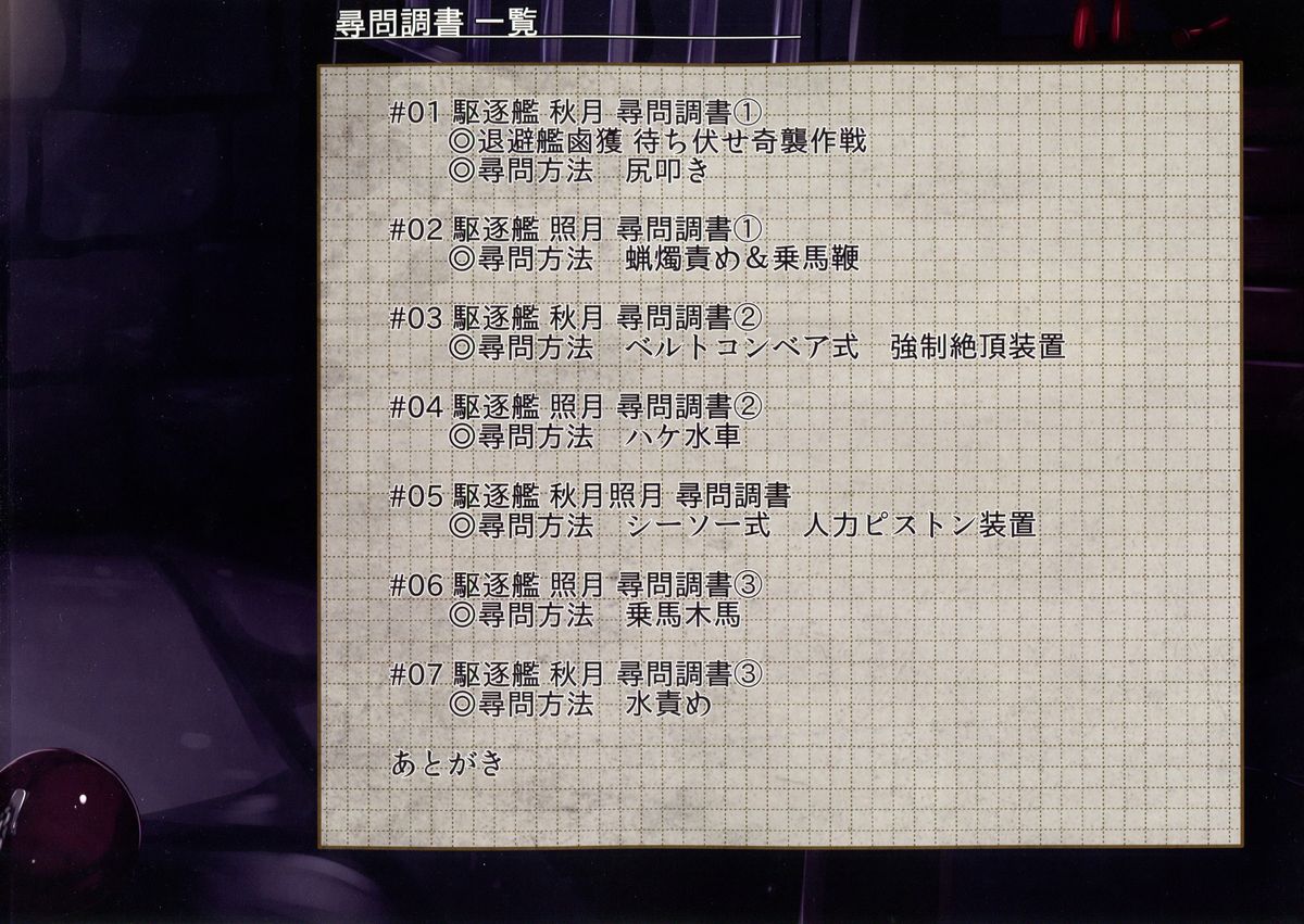 Kuchikukan Akizuki Teruzuki Jinmon Chousho page 2 full