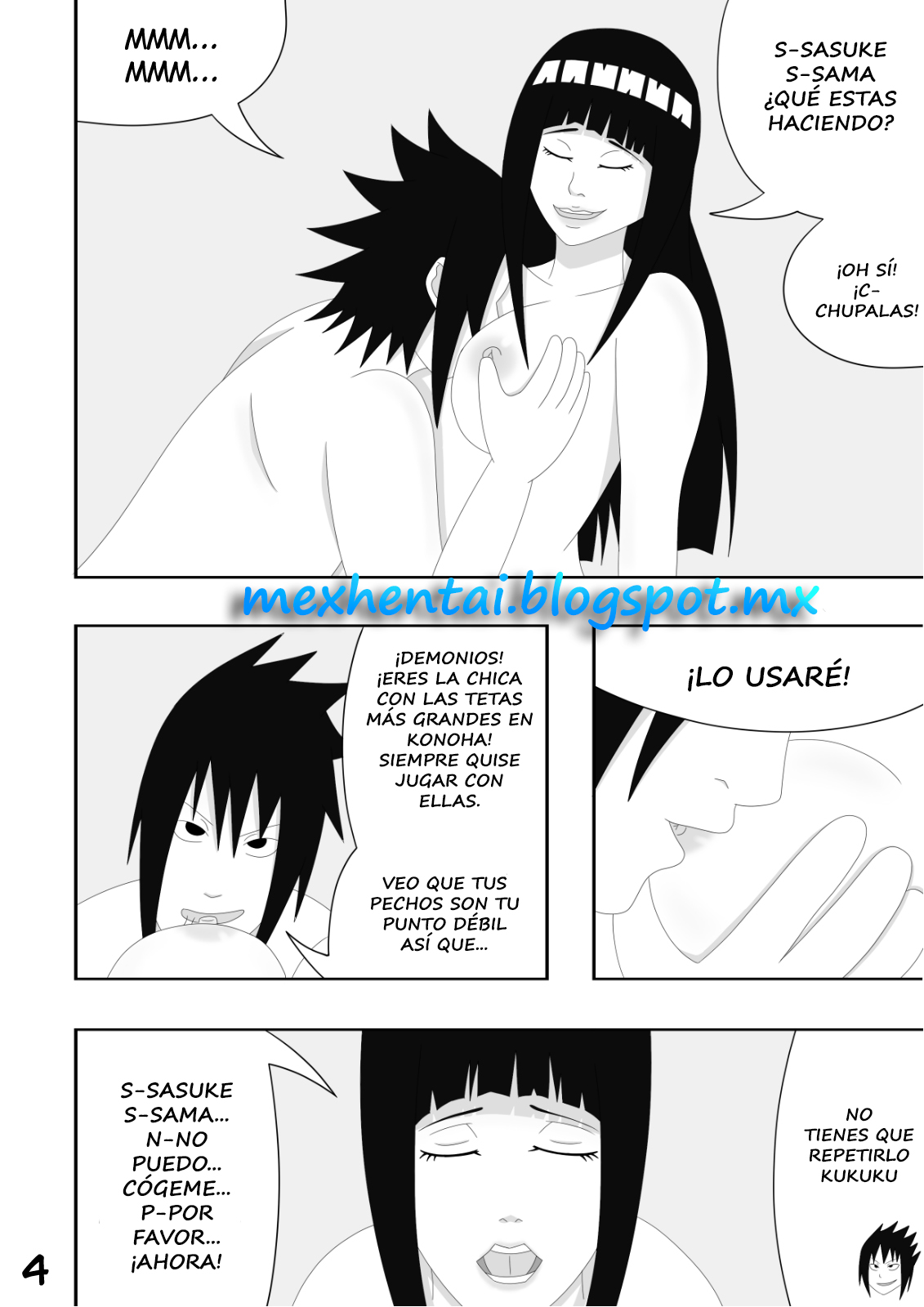 SasuHina comic page 4 full