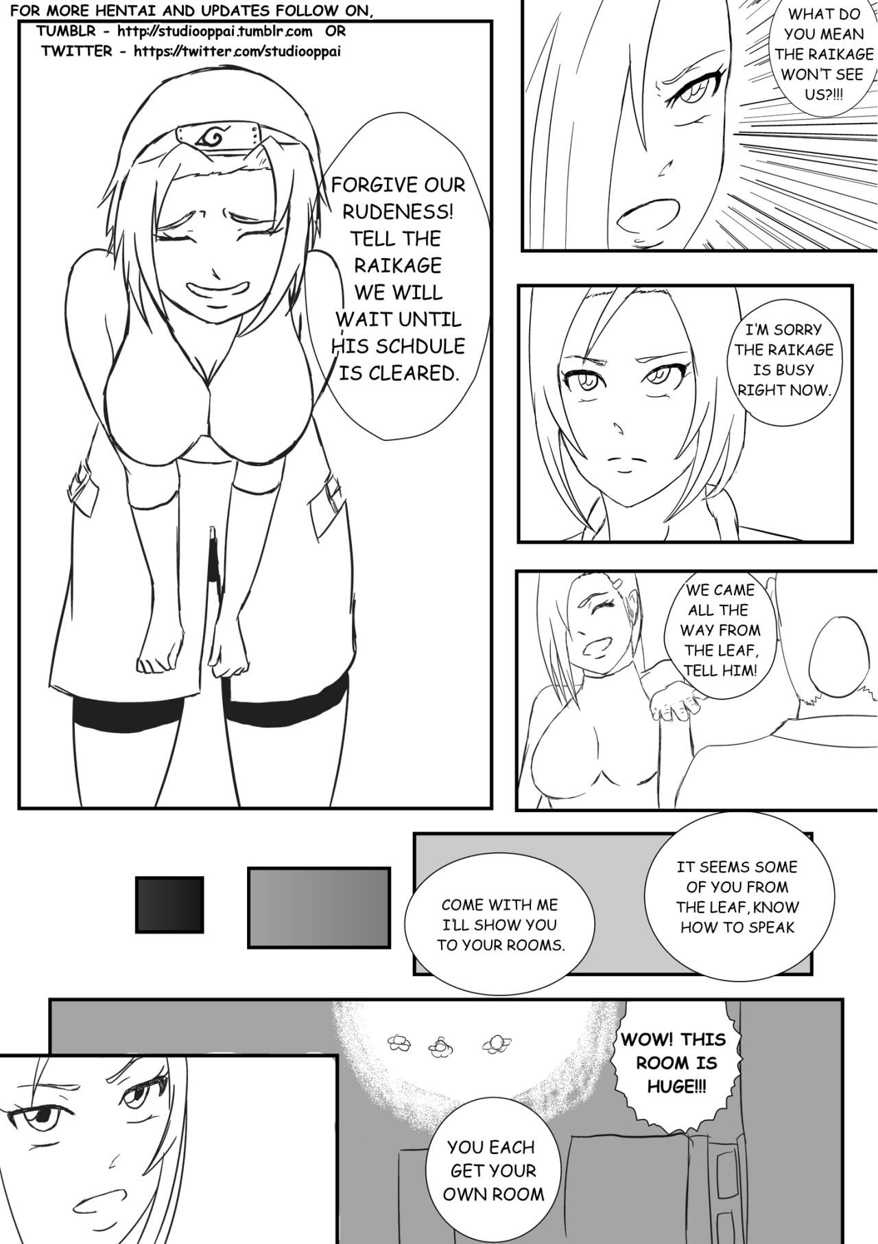 Sakura's Special Training in Kumogakura! page 3 full