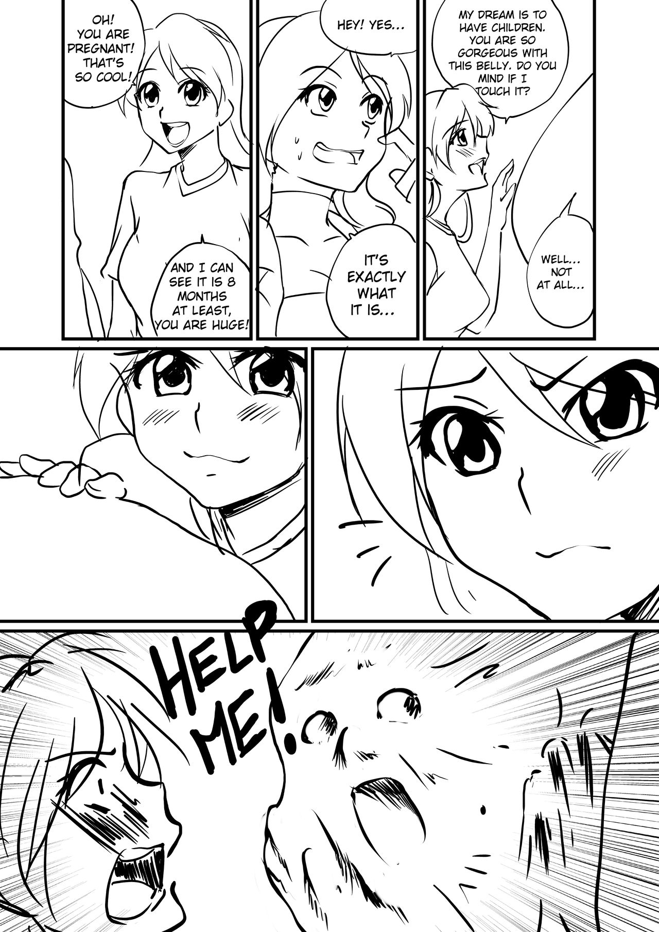 Gabi and Emily in 'Fun in the dentist' page 5 full