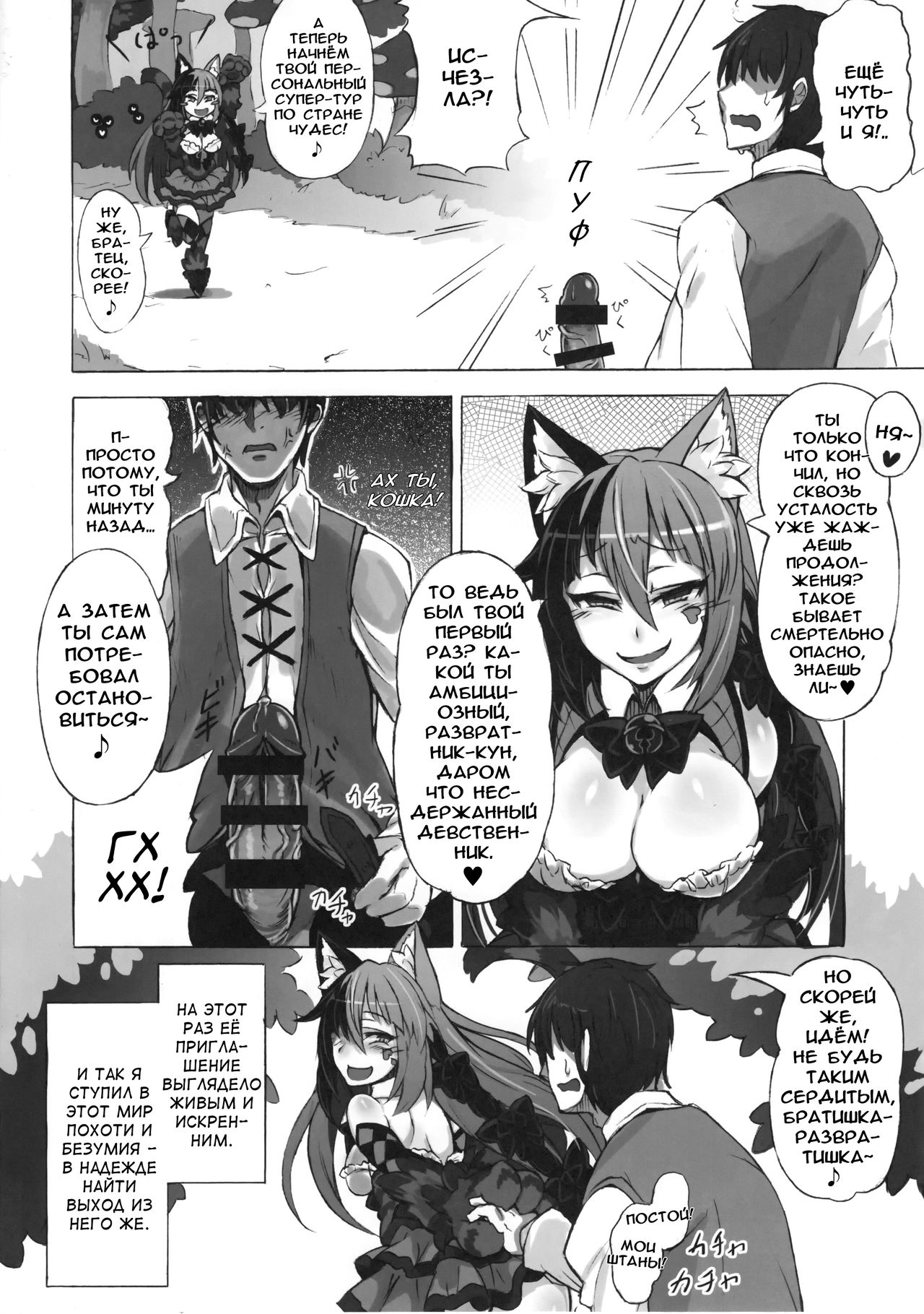Mamono Musume Zukan Higai Houkoku ~Cheshire Neko no Oidemase Fushigi no Kuni~ | Энциклопедия девушек-монстров. Отчёт о нанесённом ущербе ~Чеширский приём в Страну чудес~ page 8 full