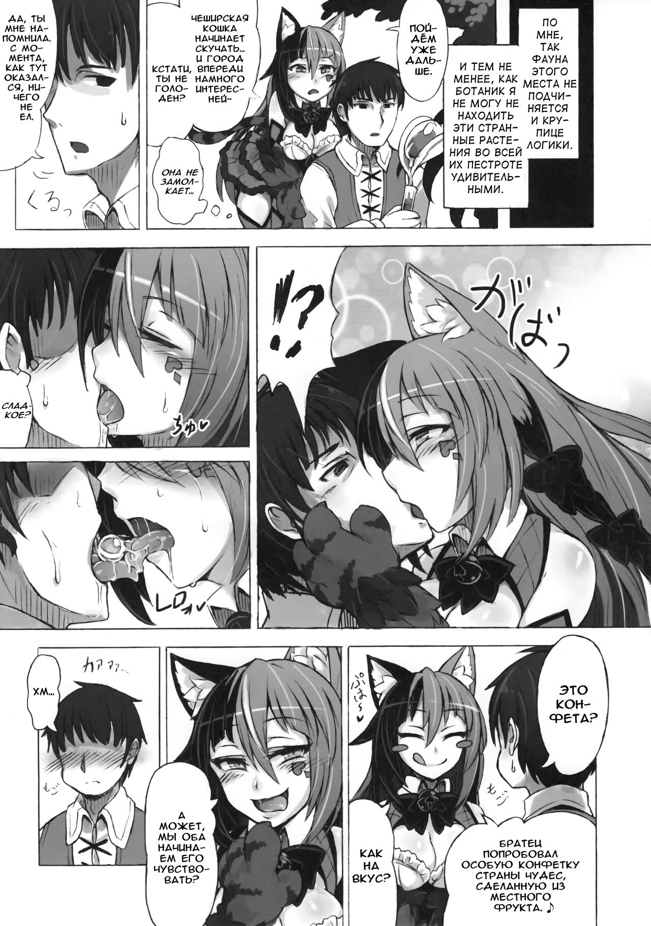 Mamono Musume Zukan Higai Houkoku ~Cheshire Neko no Oidemase Fushigi no Kuni~ | Энциклопедия девушек-монстров. Отчёт о нанесённом ущербе ~Чеширский приём в Страну чудес~ page 9 full