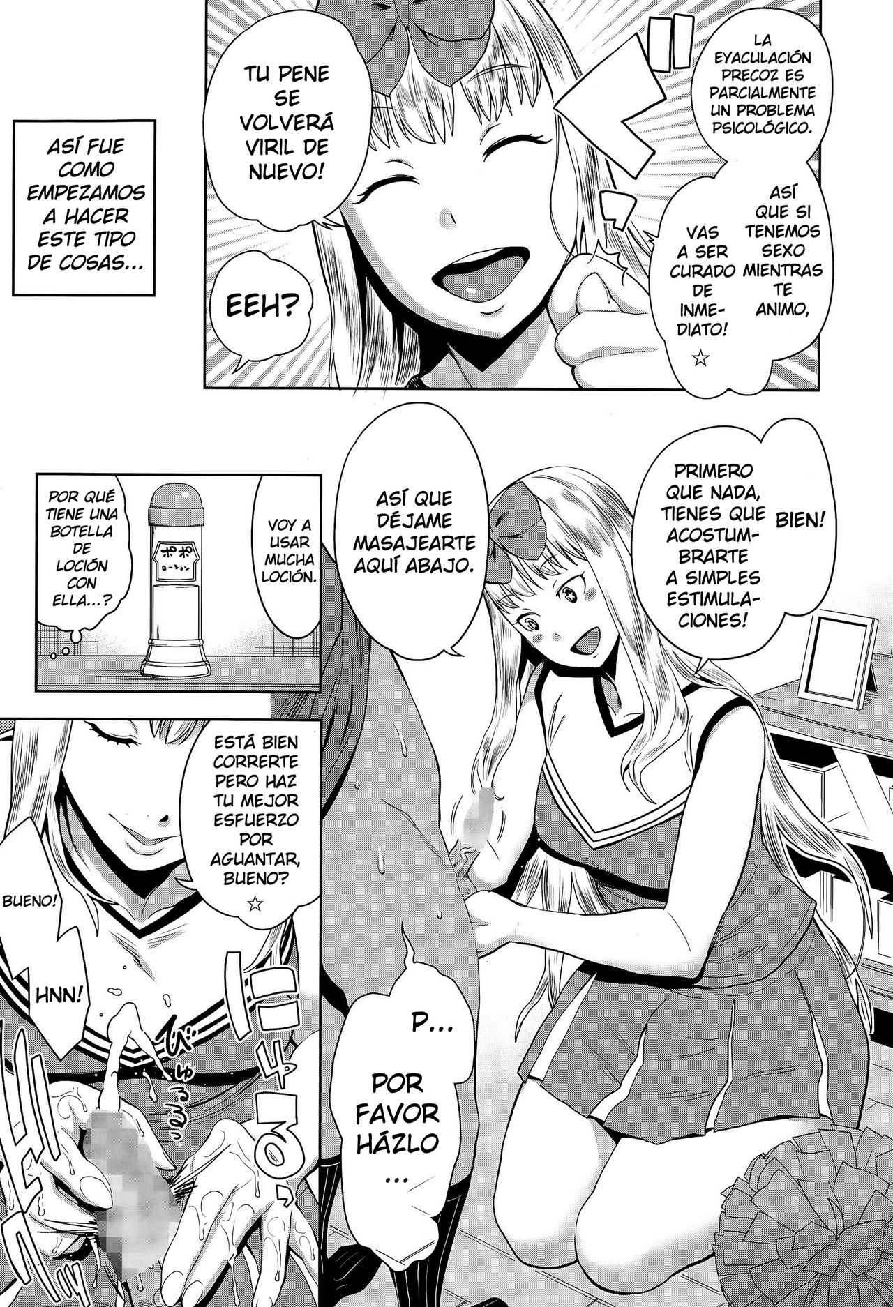 Sourou Kokufuku! OneShota Cheer SEX I Cura su Eyaculación Precoz! Sexo Onee-Shota con una Porrista! page 9 full