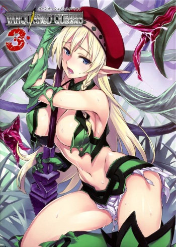 Queen's Blade Kanzen Haiboku Gashuu Vanquished Queens 3 cover