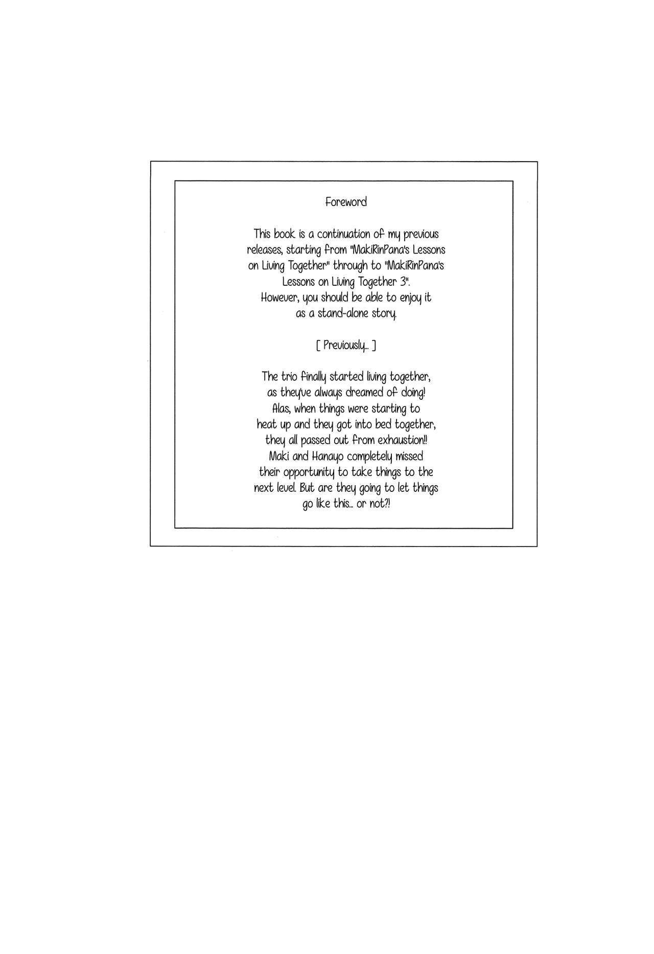 MakiRinPana na Dousei Lesson 3.5 | MakiRinPana's Lessons on Living Together 3.5 page 2 full