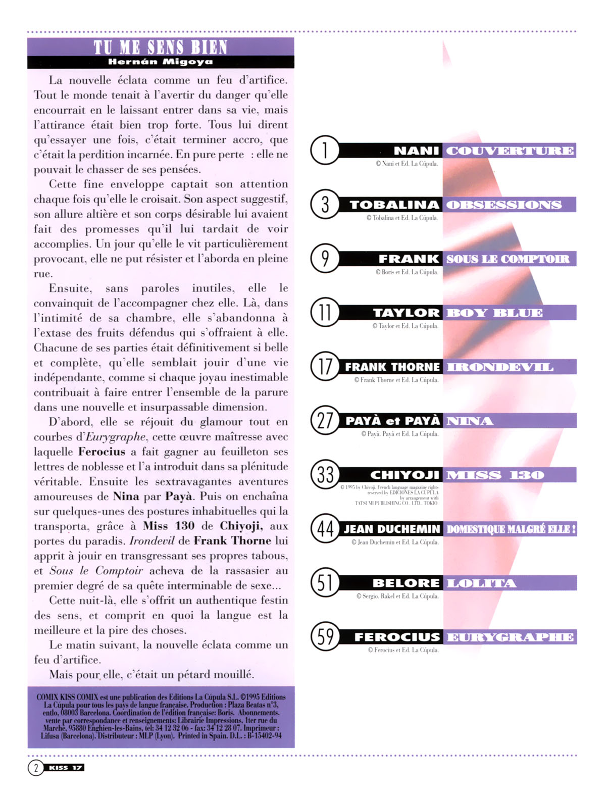 La Poudre Aux Reves  - Volume 17 page 2 full