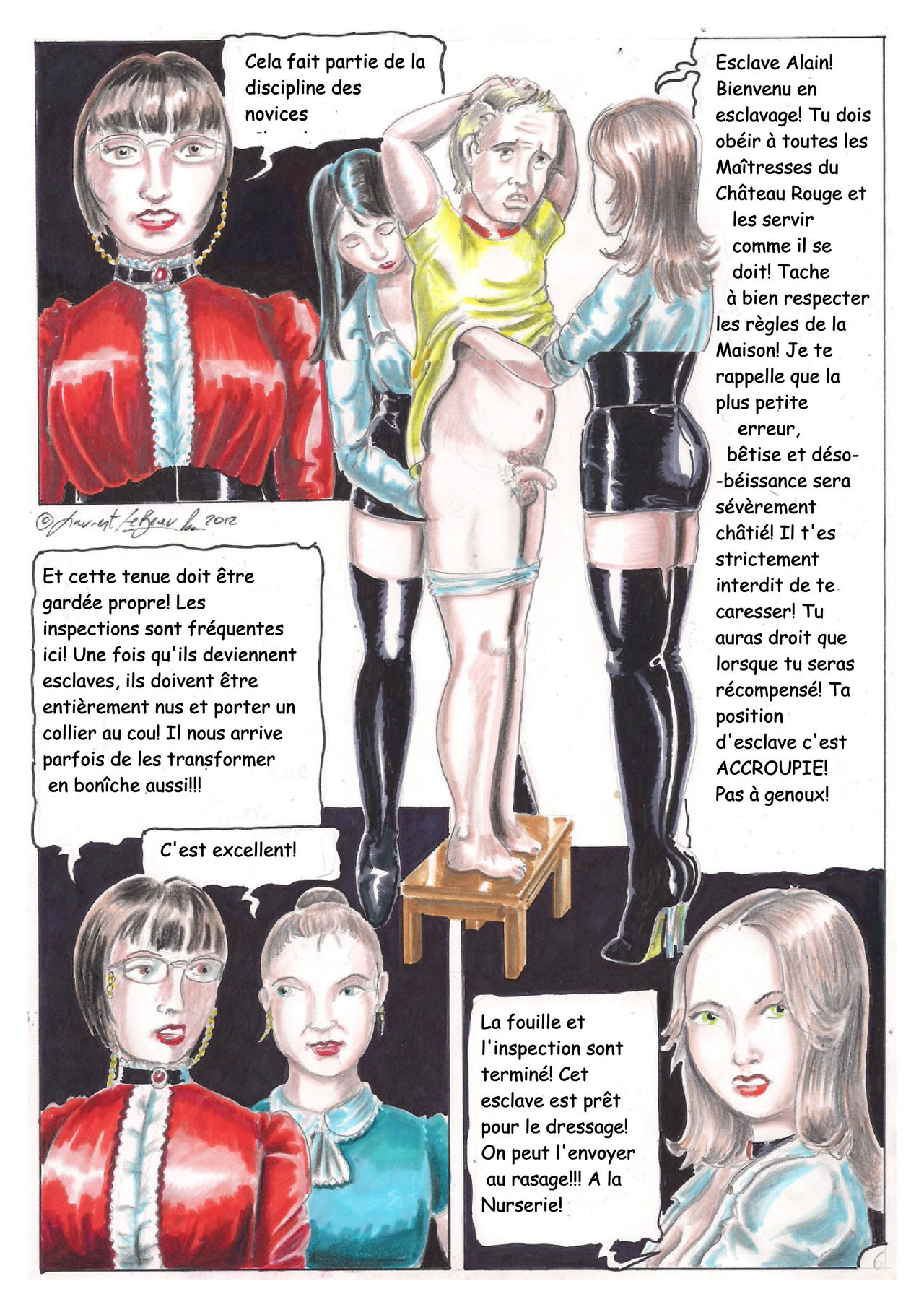 The Red Castle  Femdom comic page 6 full