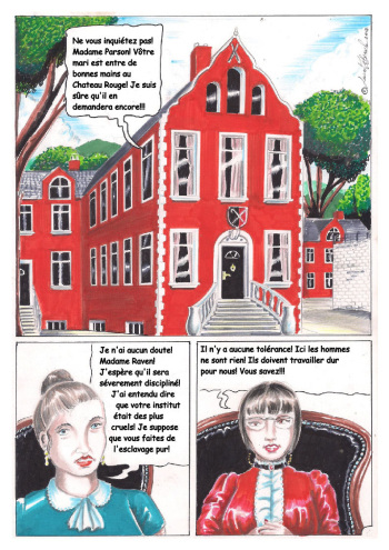 The Red Castle  Femdom comic cover