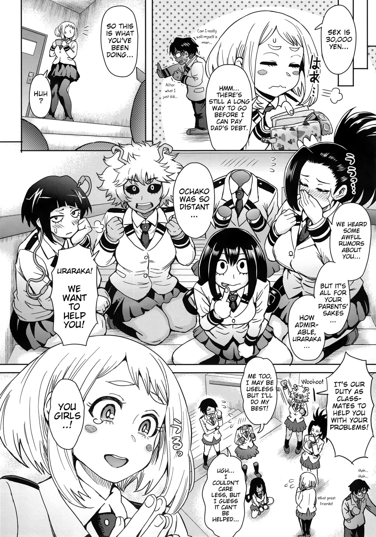 Uraraka Ura Fuuzoku | Uraraka's Behind-the-Scenes Prostitution page 10 full