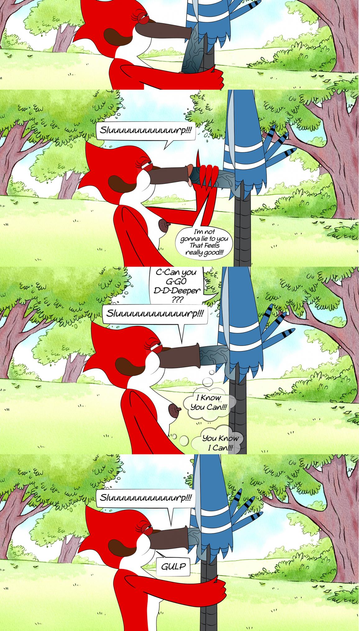 Regular Show- Mordecai gets a blow job page 2 full