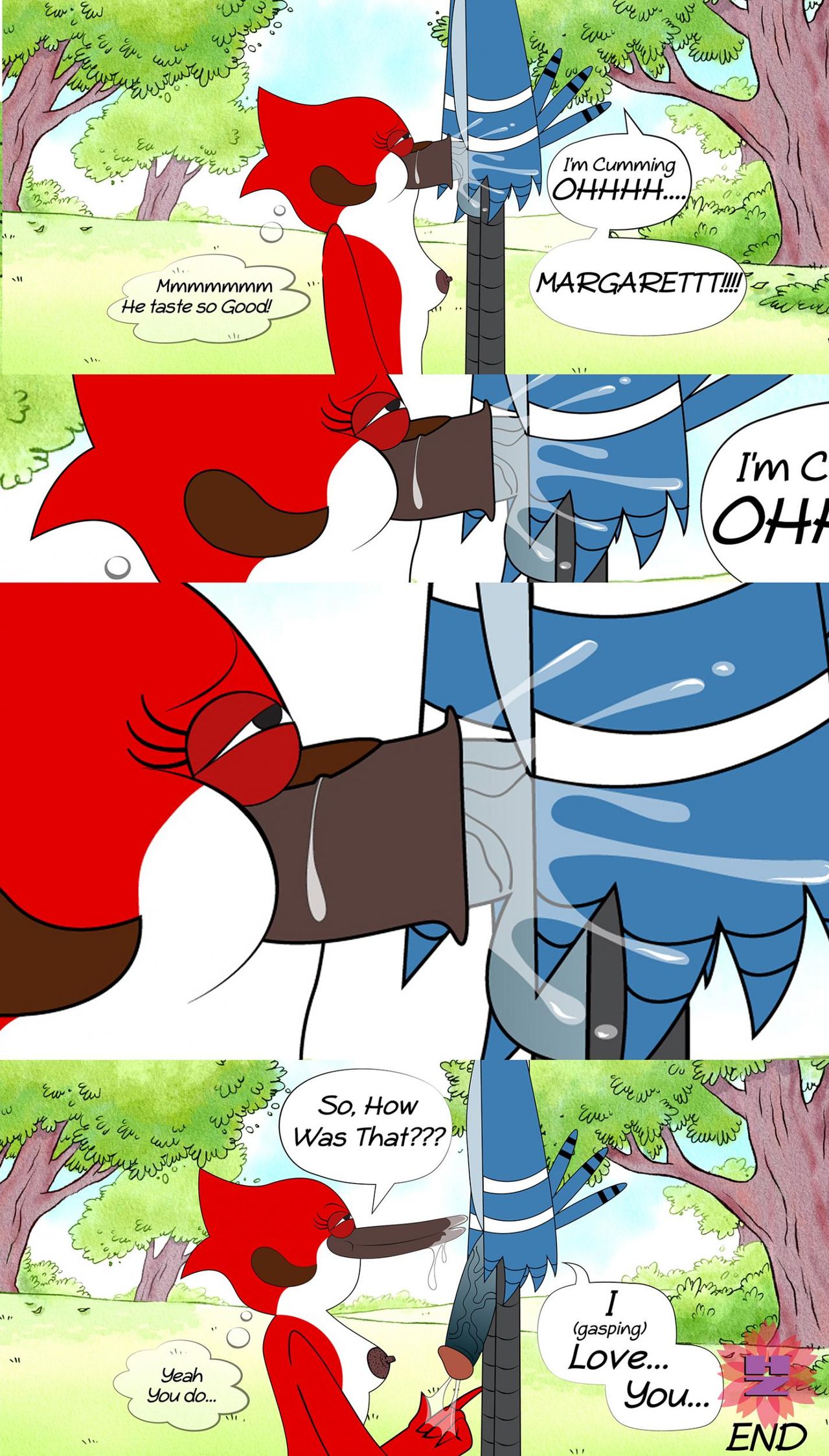 Regular Show- Mordecai gets a blow job page 3 full