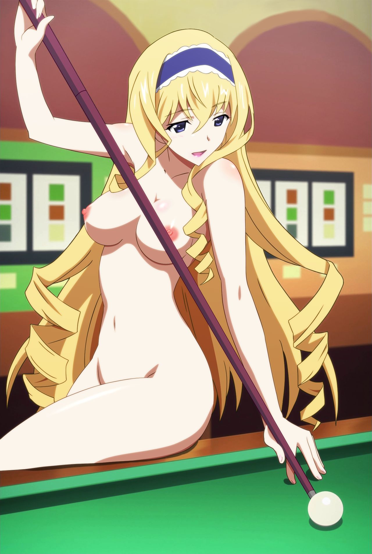 Girls at the Pool Table page 1 full
