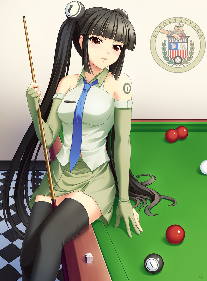 Girls at the Pool Table page 4 full