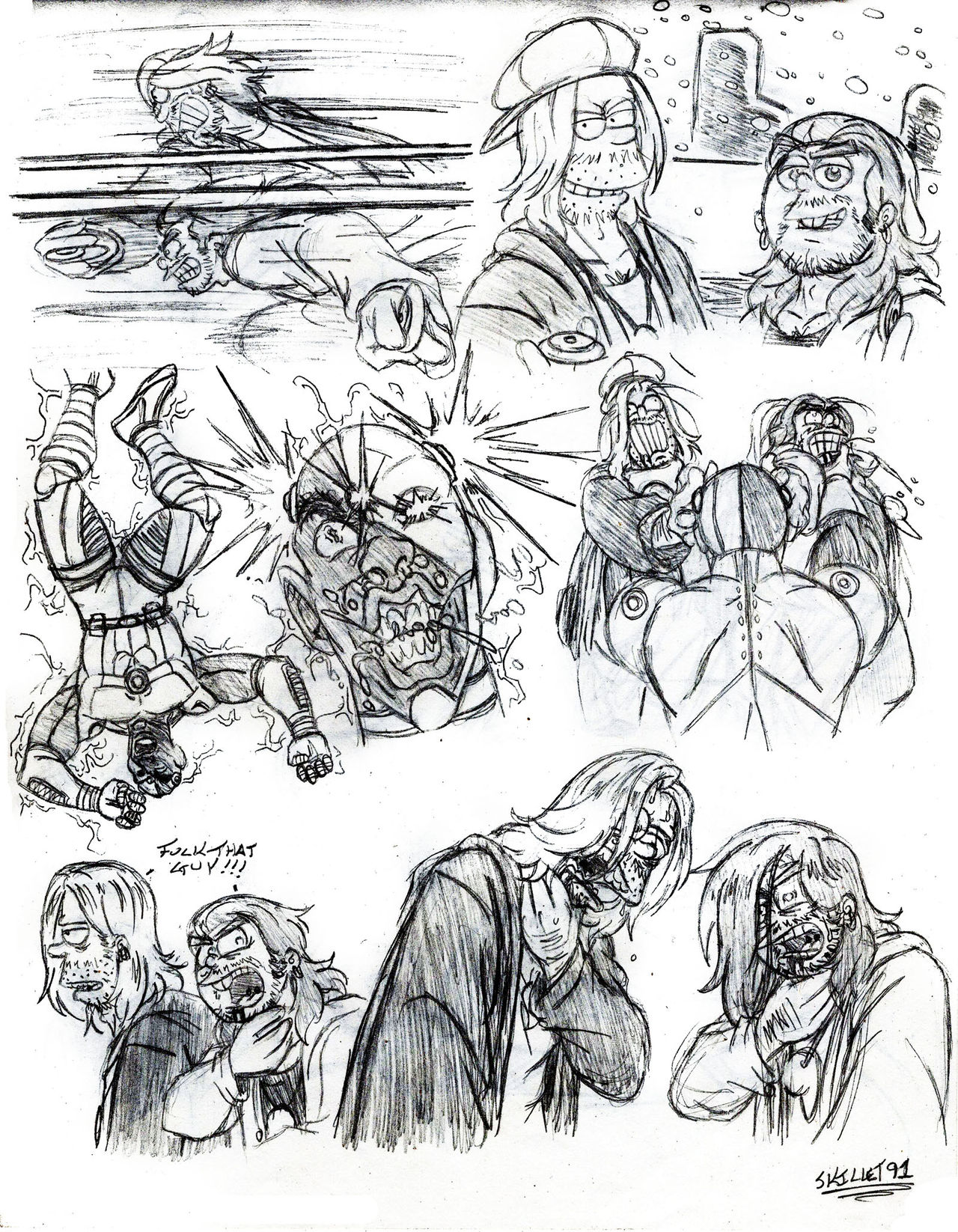 Bangin' Bros. Sketch: Attack On Teen Titans page 2 full