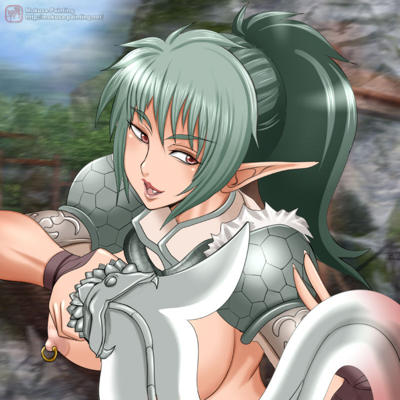 Sexual Parody CG series vol. 50 Echidna 100% Percent - Oishi Elf wa Irimasen Ka - page 2 full
