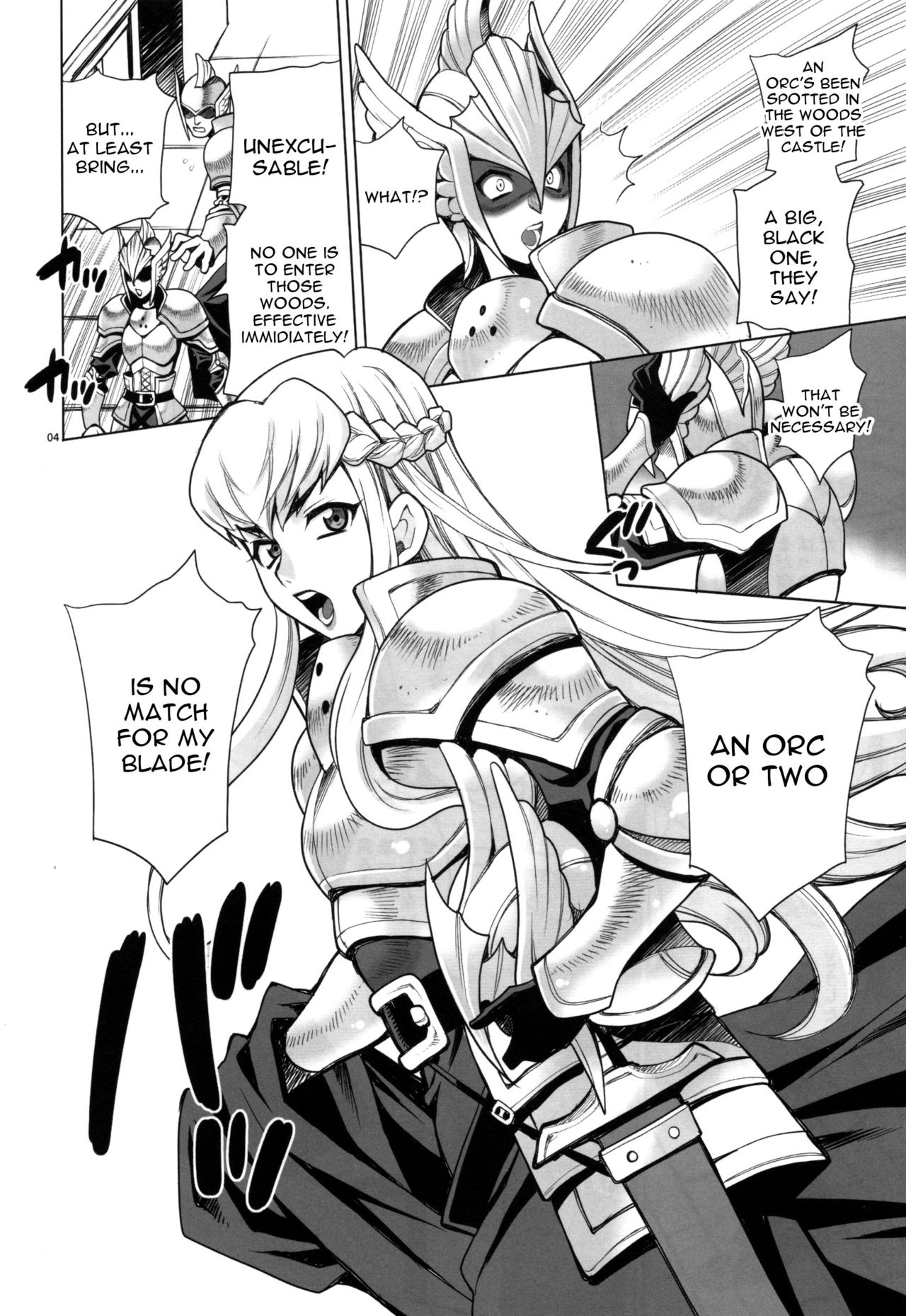 Yukiyanagi no Hon 37 Buta to Onnakishi - Lady knight in love with Orc page 3 full