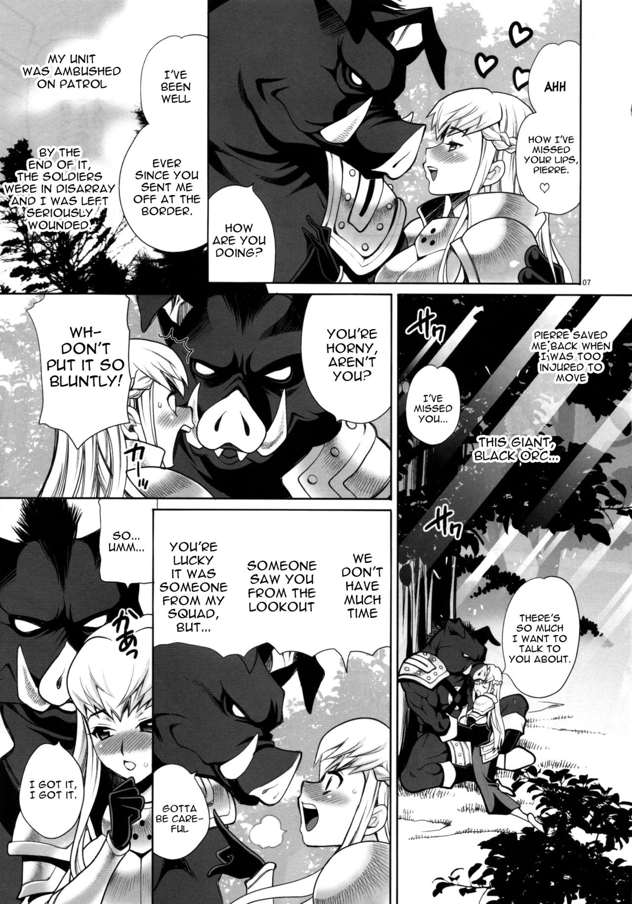Yukiyanagi no Hon 37 Buta to Onnakishi - Lady knight in love with Orc page 6 full