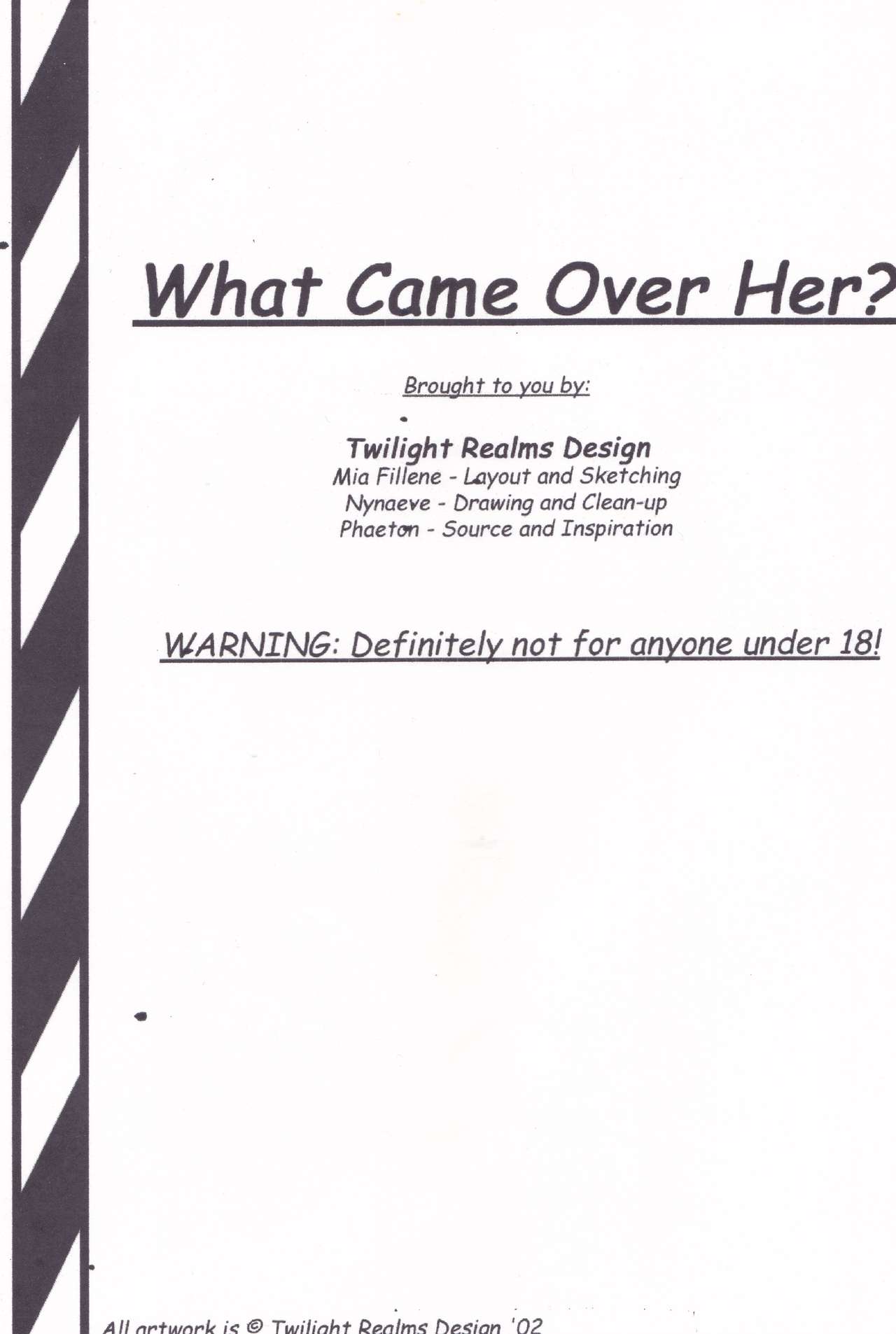 What came over her? page 1 full