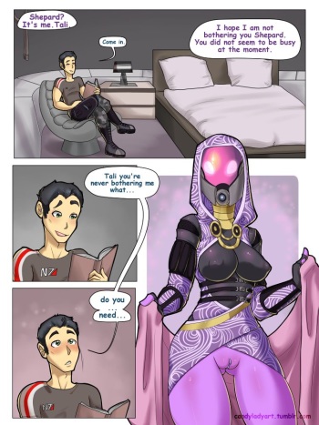 Tali x Shepard cover