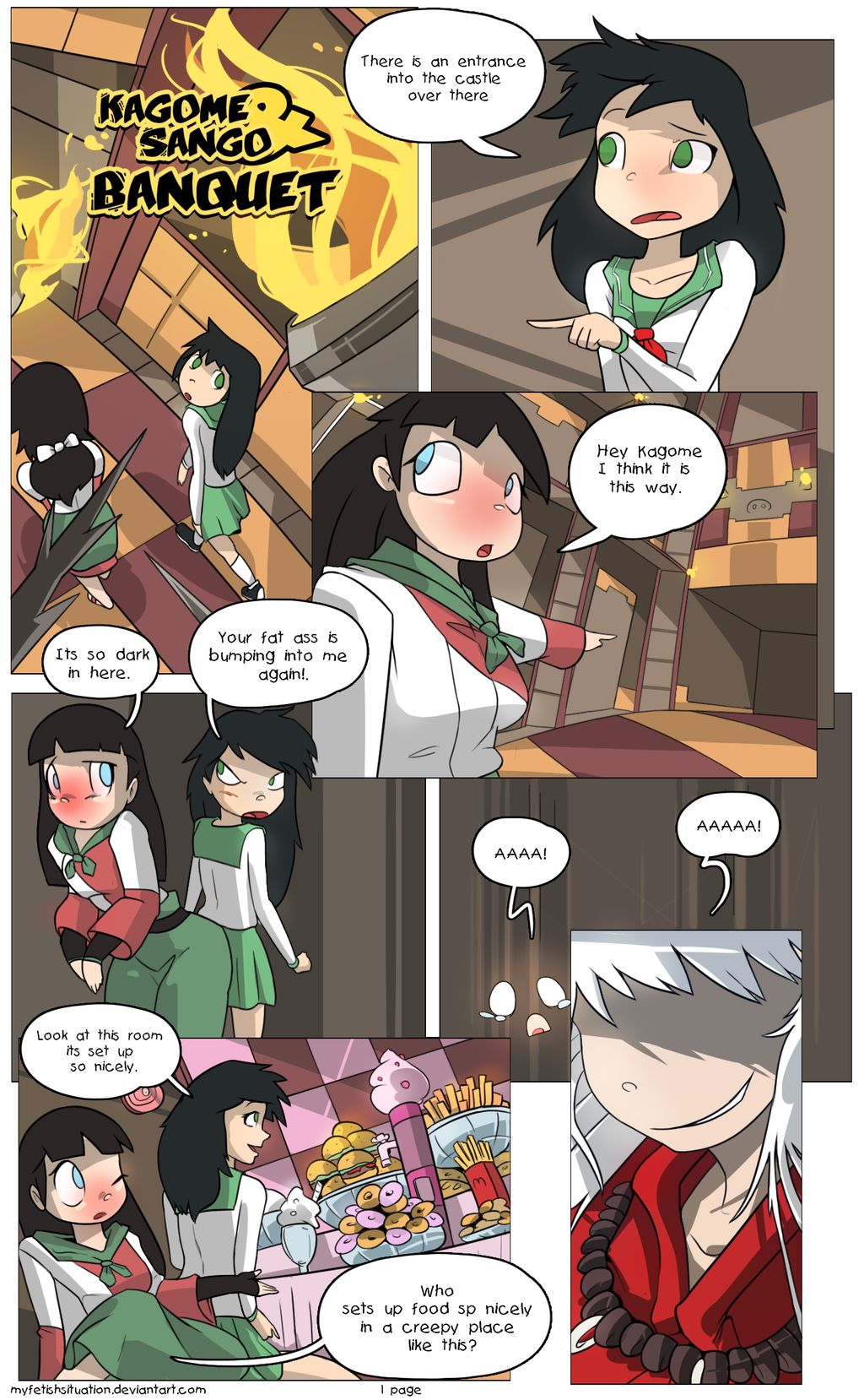 Kagome and Sango Banquet page 1 full
