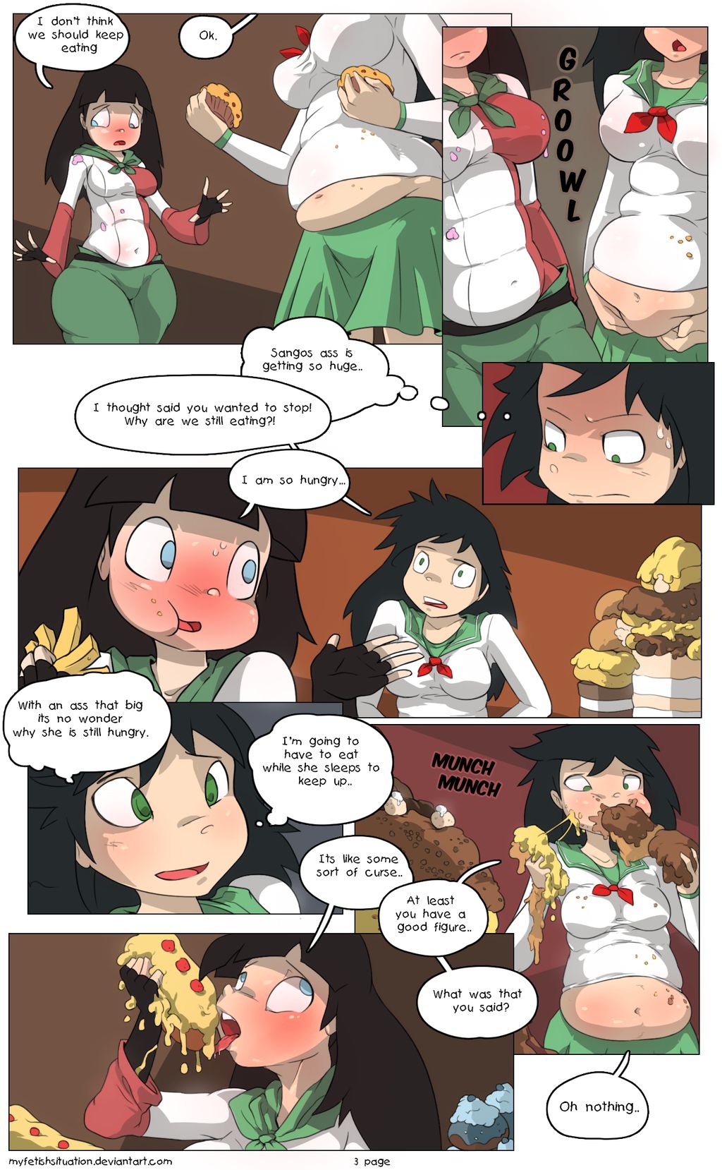 Kagome and Sango Banquet page 3 full