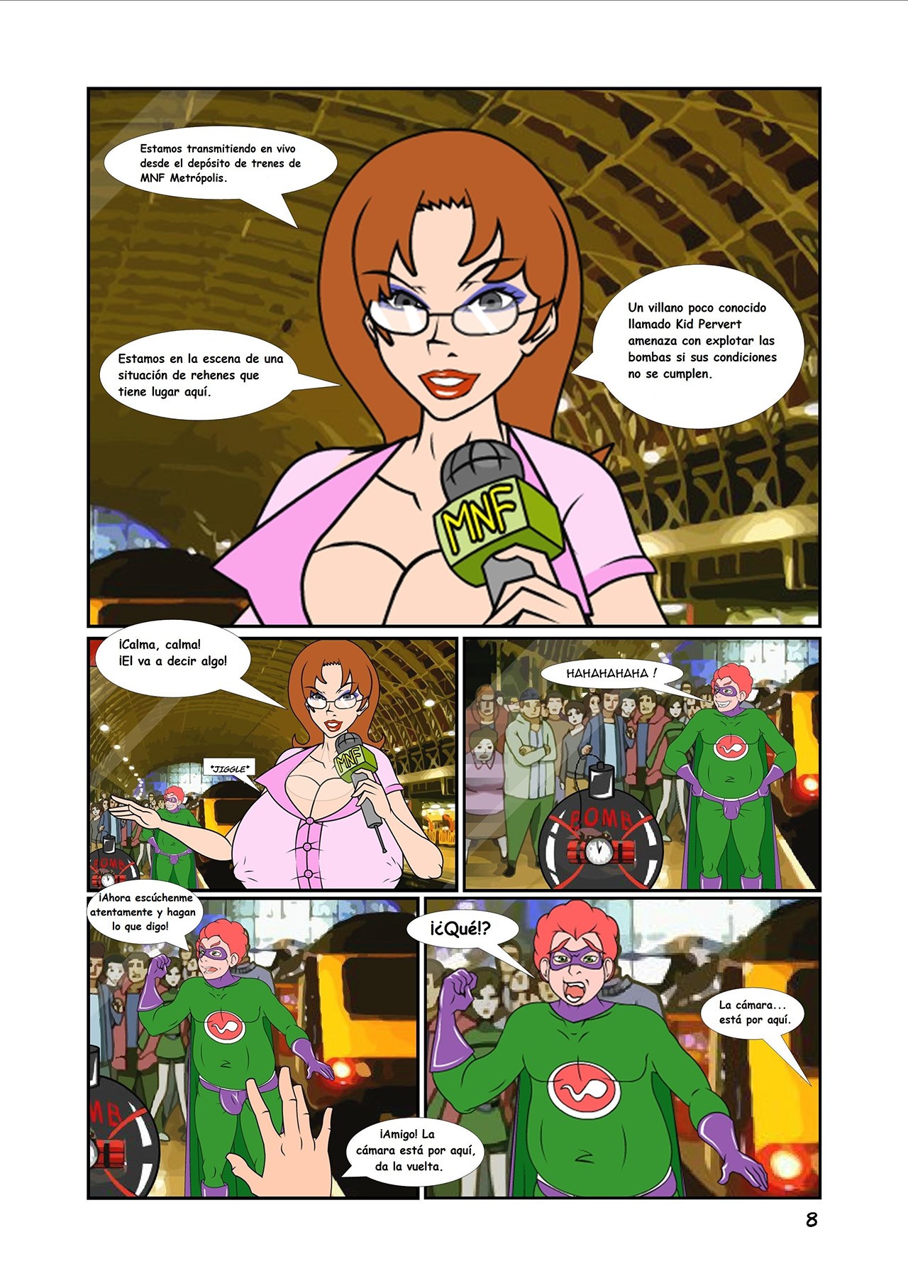 Super Heroine Hjinks 1 page 8 full