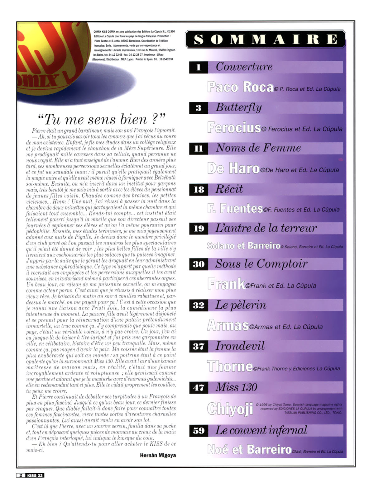 La Poudre Aux Reves  - Volume 22 page 2 full