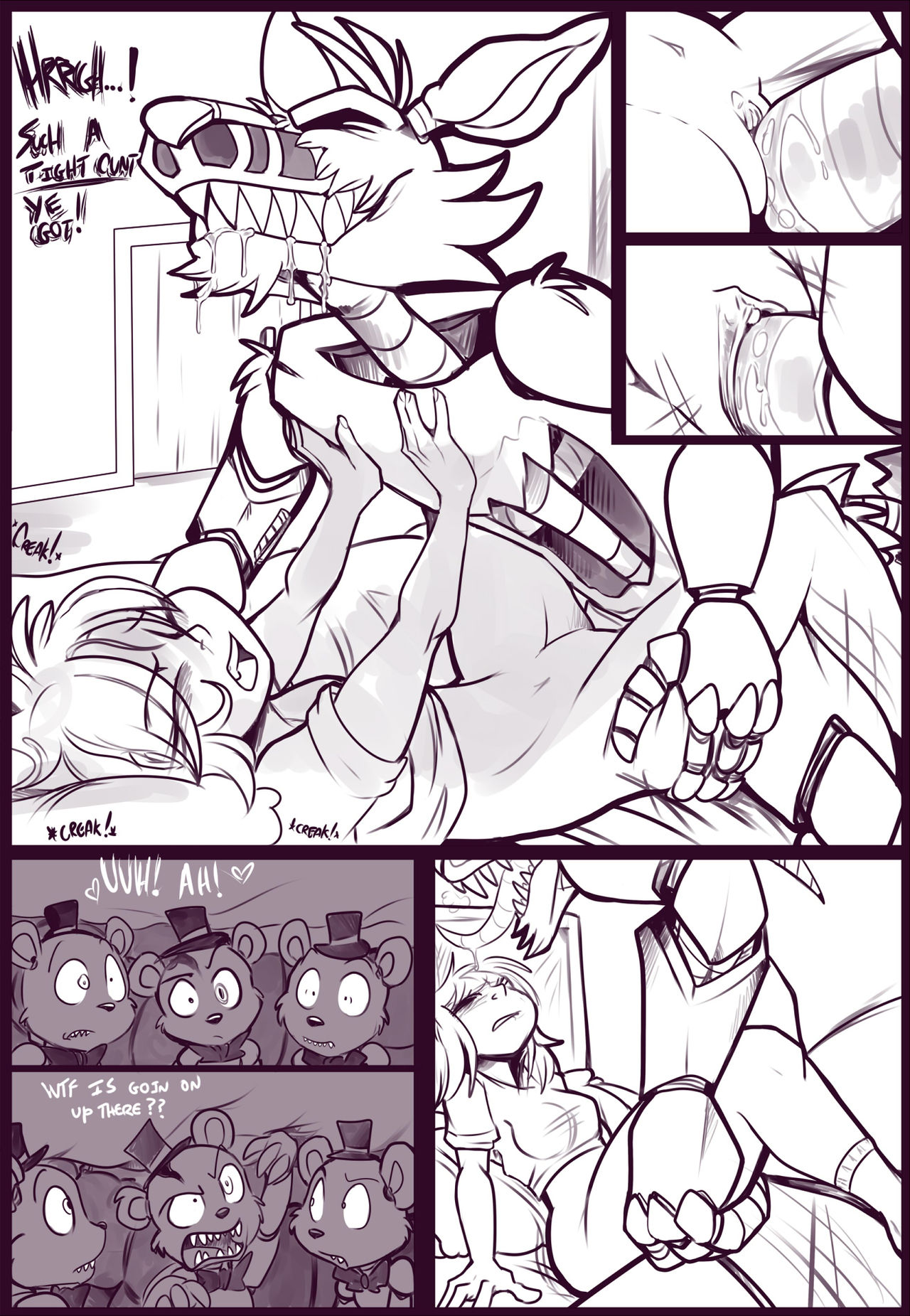 Monsters In The Closet  inked WIP page 10 full