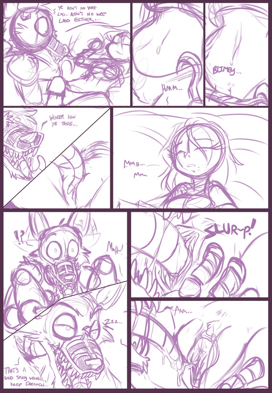 Monsters In The Closet  inked WIP page 3 full