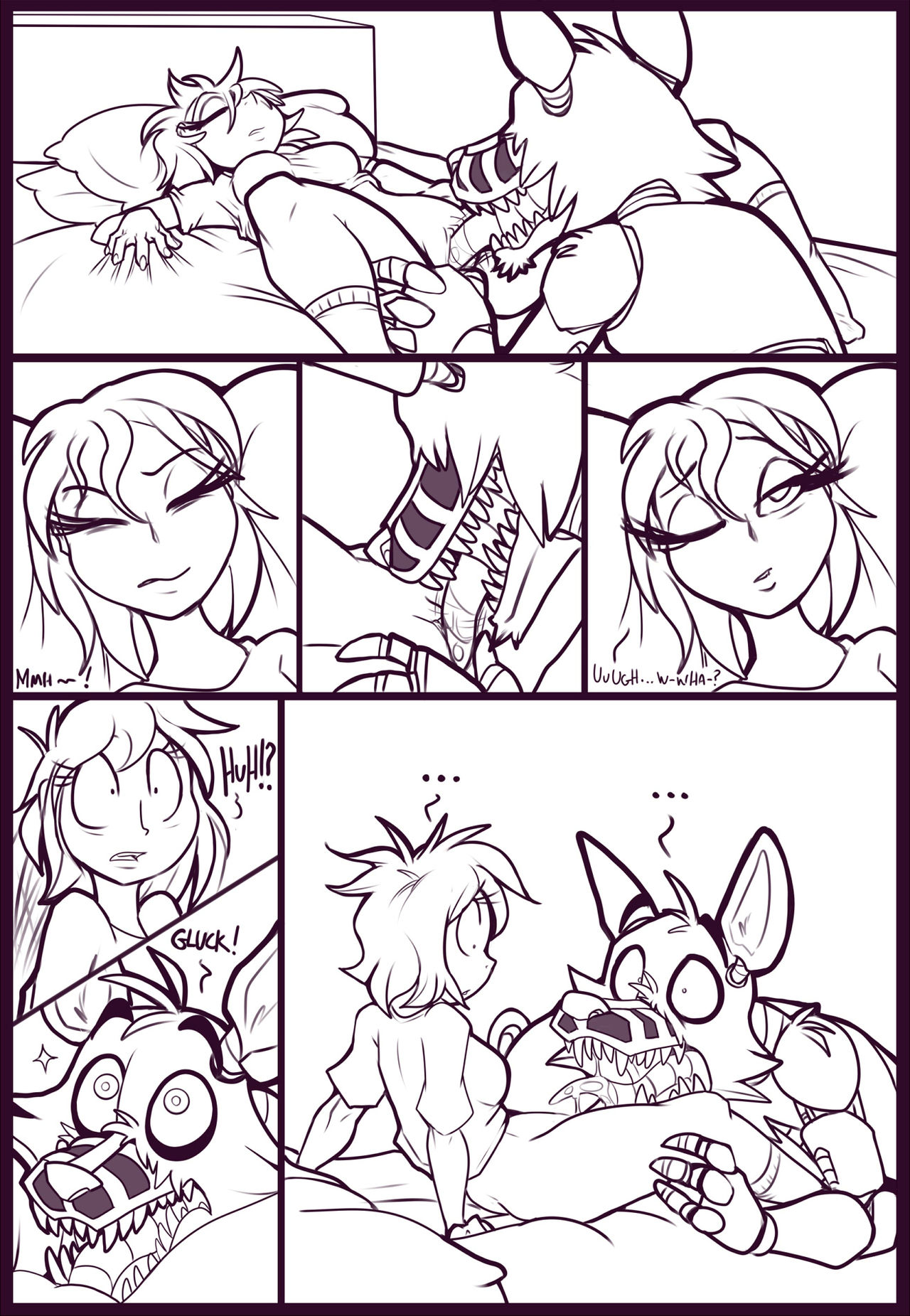 Monsters In The Closet  inked WIP page 4 full