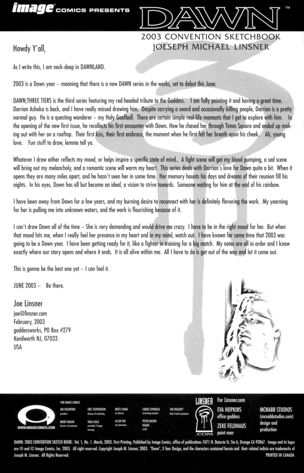 Dawn - 2003 Convention Sketchbook page 2 full