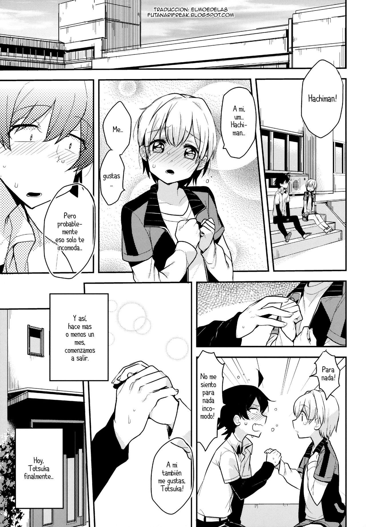 Cute Angel Totsuka Turns Hachiman into His Bitch with His Elephant Cock page 4 full