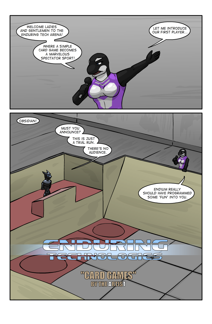 Enduring Technologies: "Card Games" page 1 full