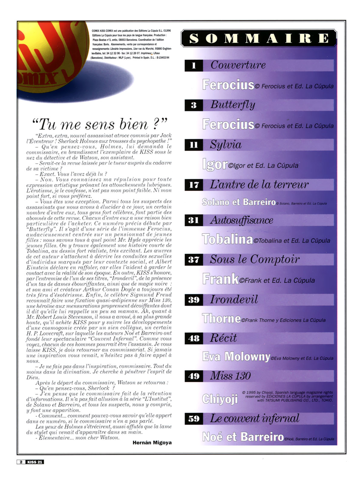 La Poudre Aux Reves  - Volume 21 page 2 full
