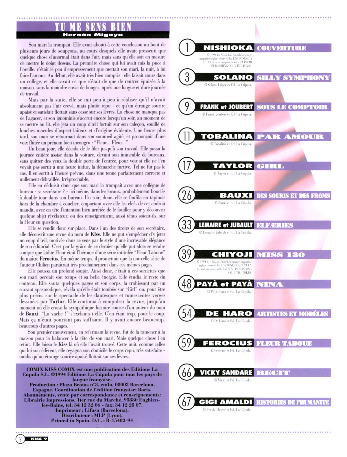 La Poudre Aux Reves  - Volume 9 page 2 full