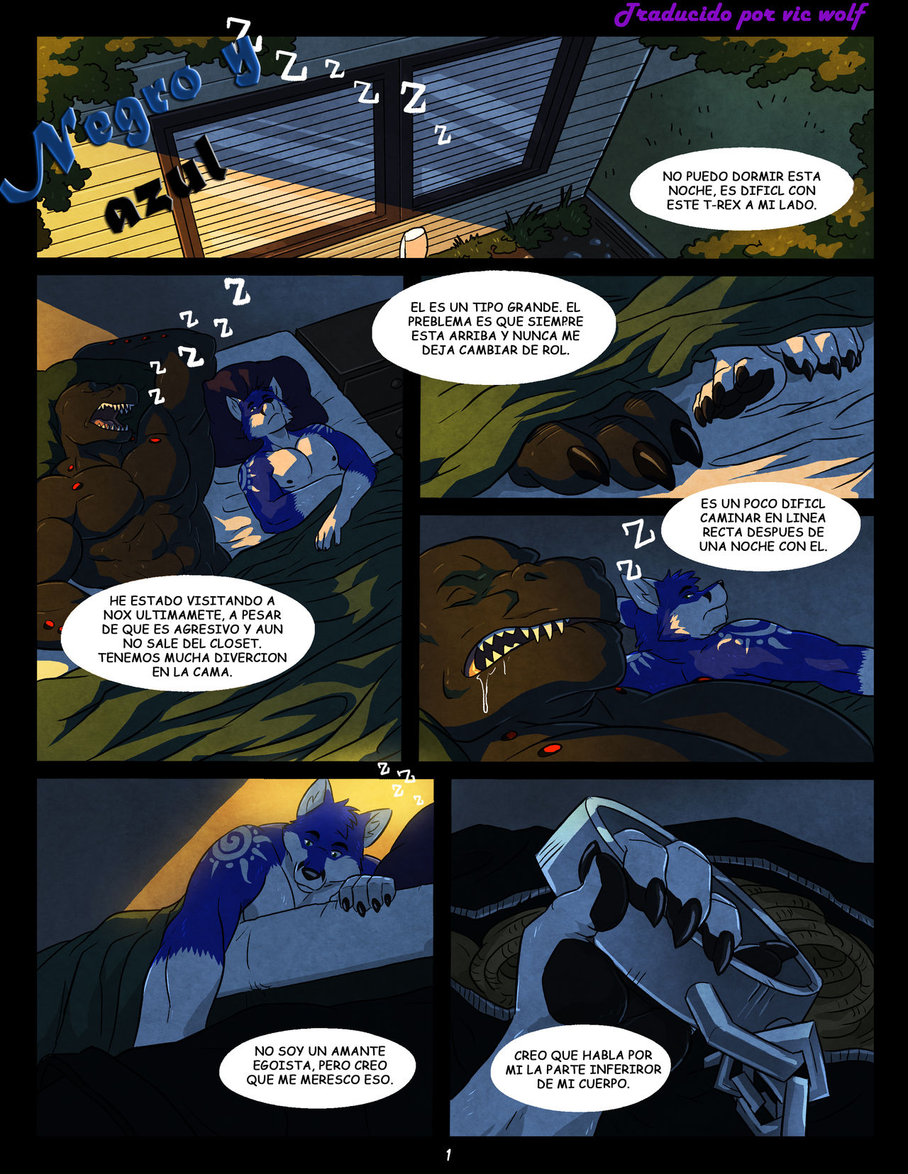 Black and Blue page 1 full