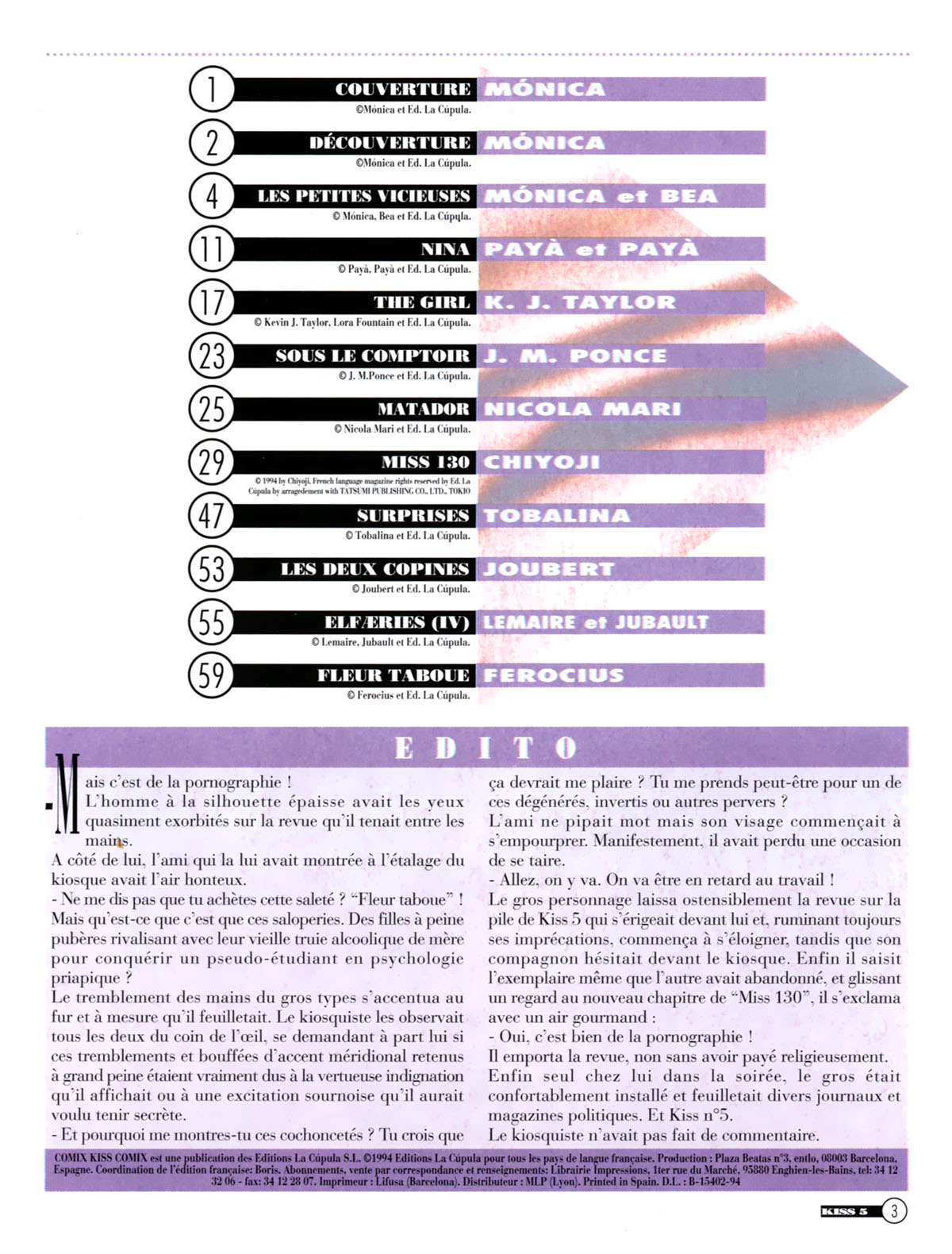 La Poudre Aux Reves  - Volume 5 page 3 full