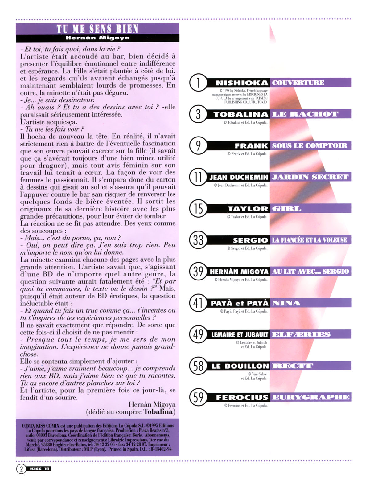 La Poudre Aux Reves  - Volume 11 page 2 full