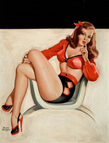 Vintage Pin Up art by Peter Driben cover