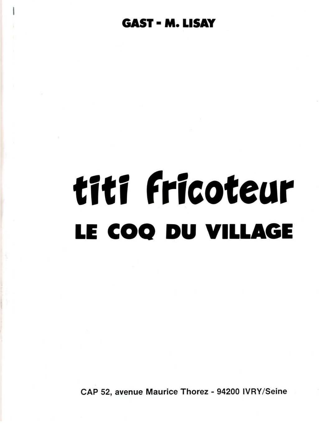 Titi Fricoteur - Volume 2:  Le coq du village page 2 full