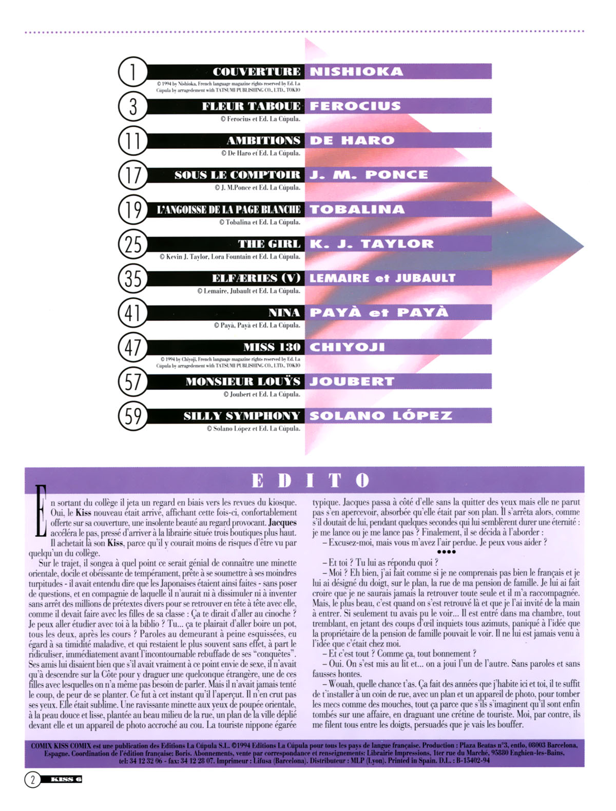 La Poudre Aux Reves  - Volume 6 page 2 full