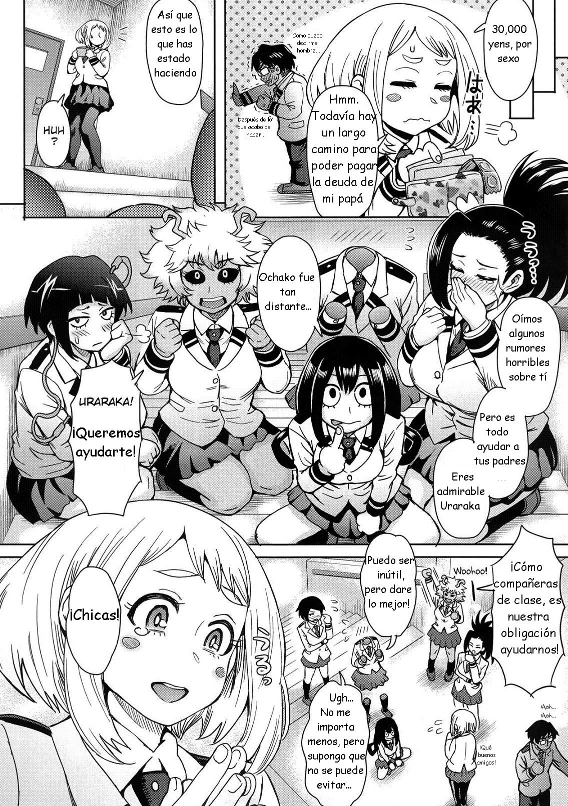 Uraraka Ura Fuuzoku | Detrás de escena de prostitución Uraraka page 9 full
