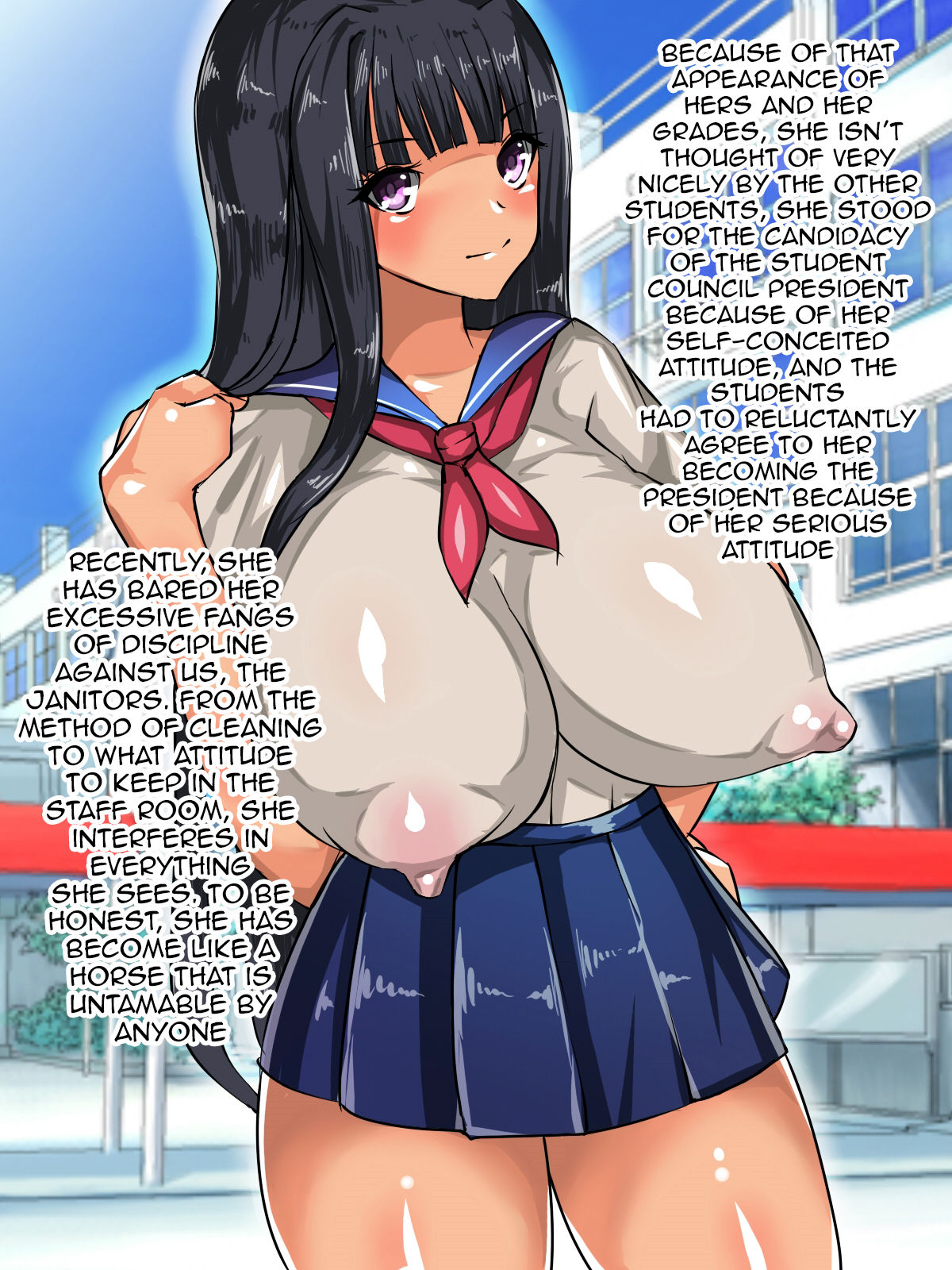 Bibakunyuu de Seiso Kidori na Hentai Intelli Seito Kaichou o Saiin Hame shite Rinkan shite Seidorei Gochisousama! page 5 full