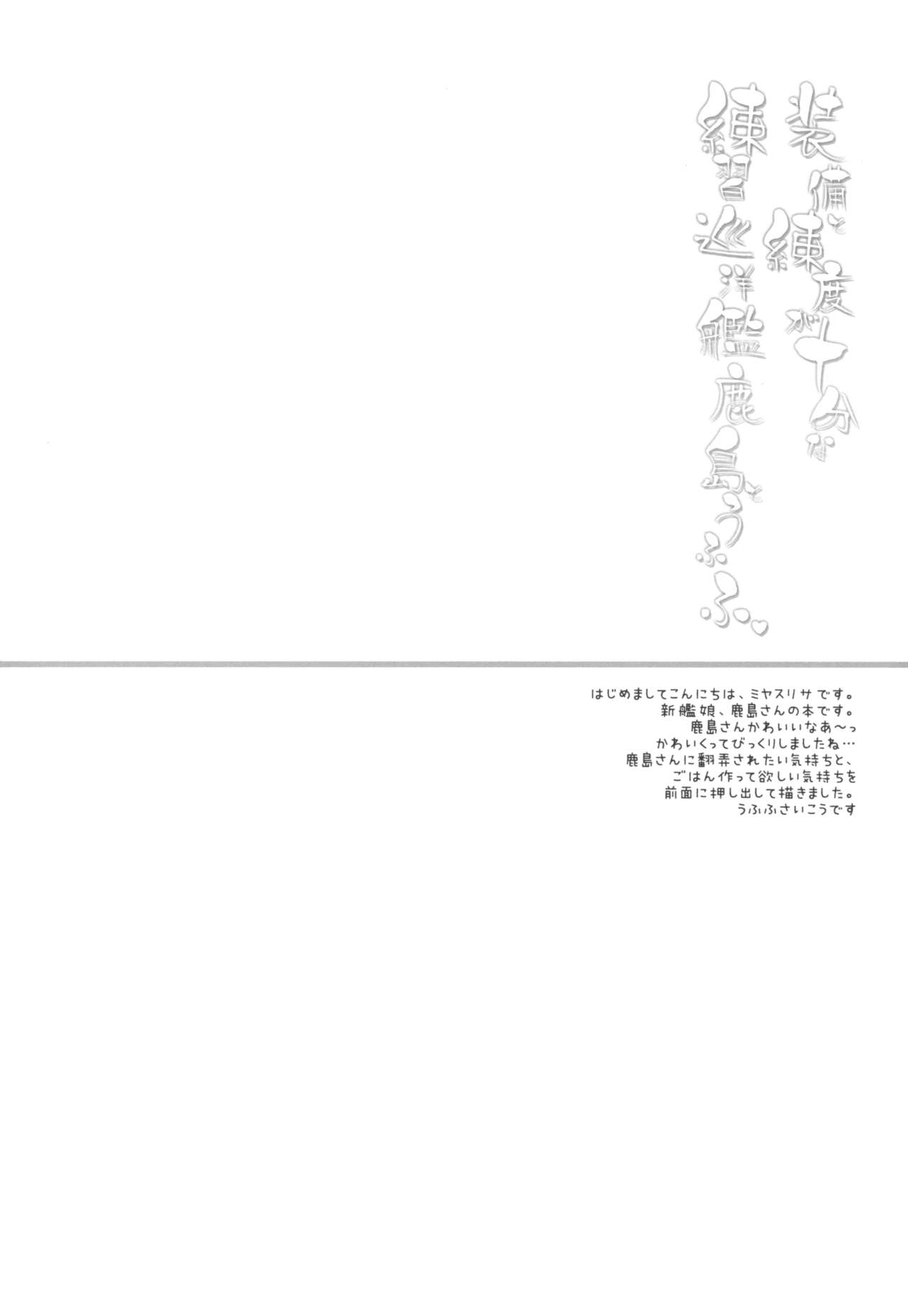 Soubi to Rendo ga Juubun na Renshuu Junyoukan Kashima to Ufufu page 3 full