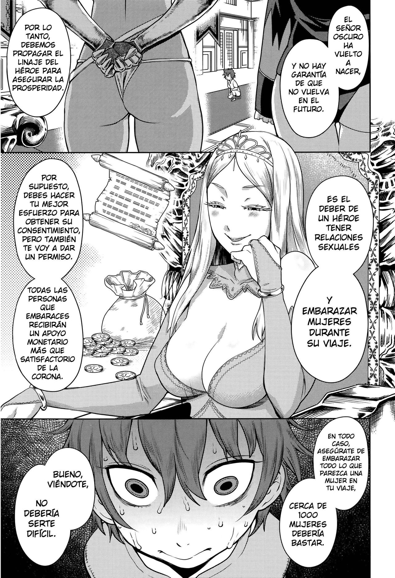 ChinTrai Quest -Shota Yuusha no Haramase Chin Douchuu- | Expedición de Entrenamiento de Pene ~El Viaje de Concepción del Pequeño Héroe~ page 5 full