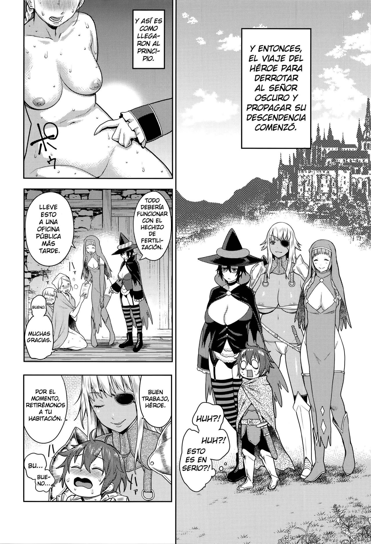 ChinTrai Quest -Shota Yuusha no Haramase Chin Douchuu- | Expedición de Entrenamiento de Pene ~El Viaje de Concepción del Pequeño Héroe~ page 6 full
