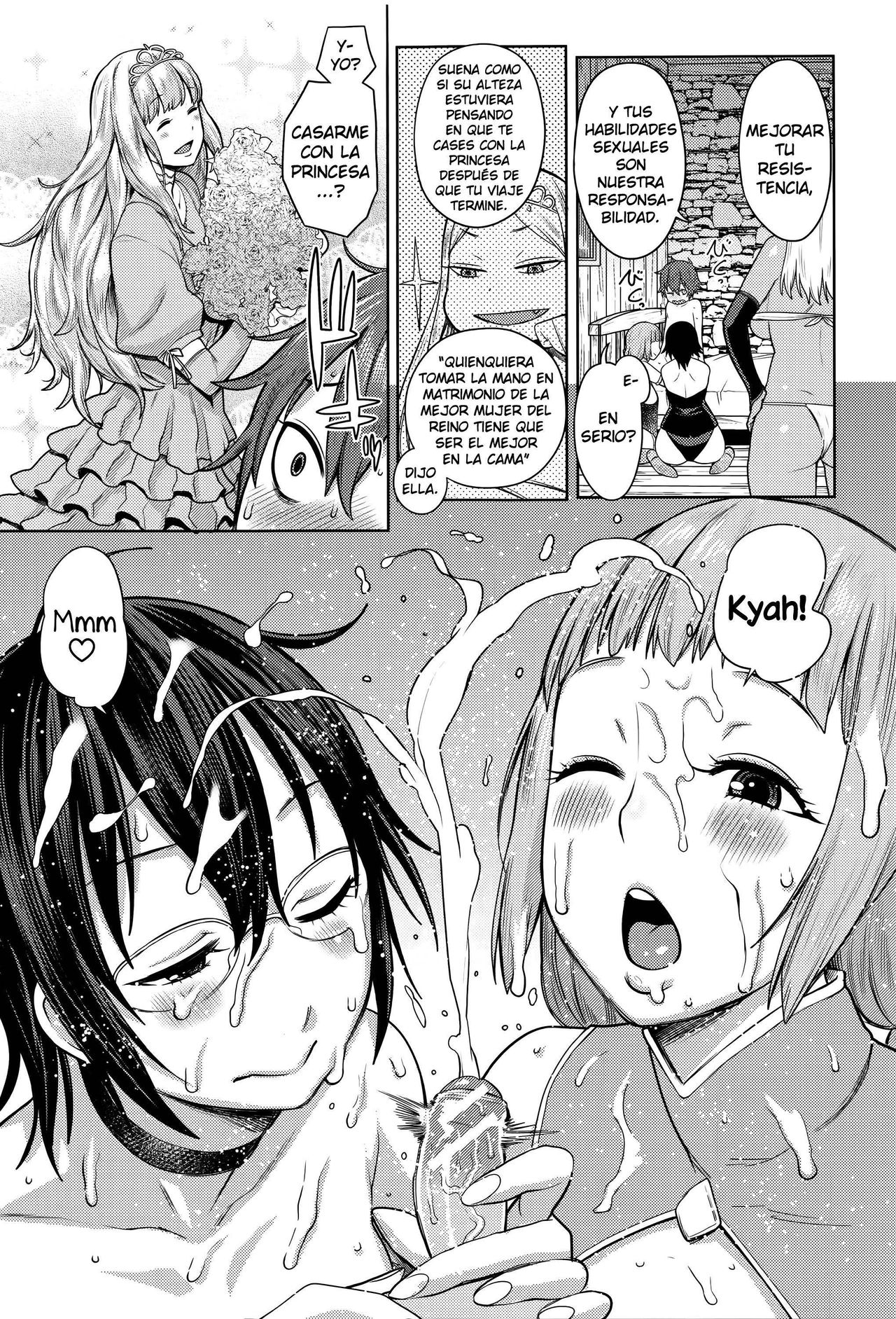 ChinTrai Quest -Shota Yuusha no Haramase Chin Douchuu- | Expedición de Entrenamiento de Pene ~El Viaje de Concepción del Pequeño Héroe~ page 9 full