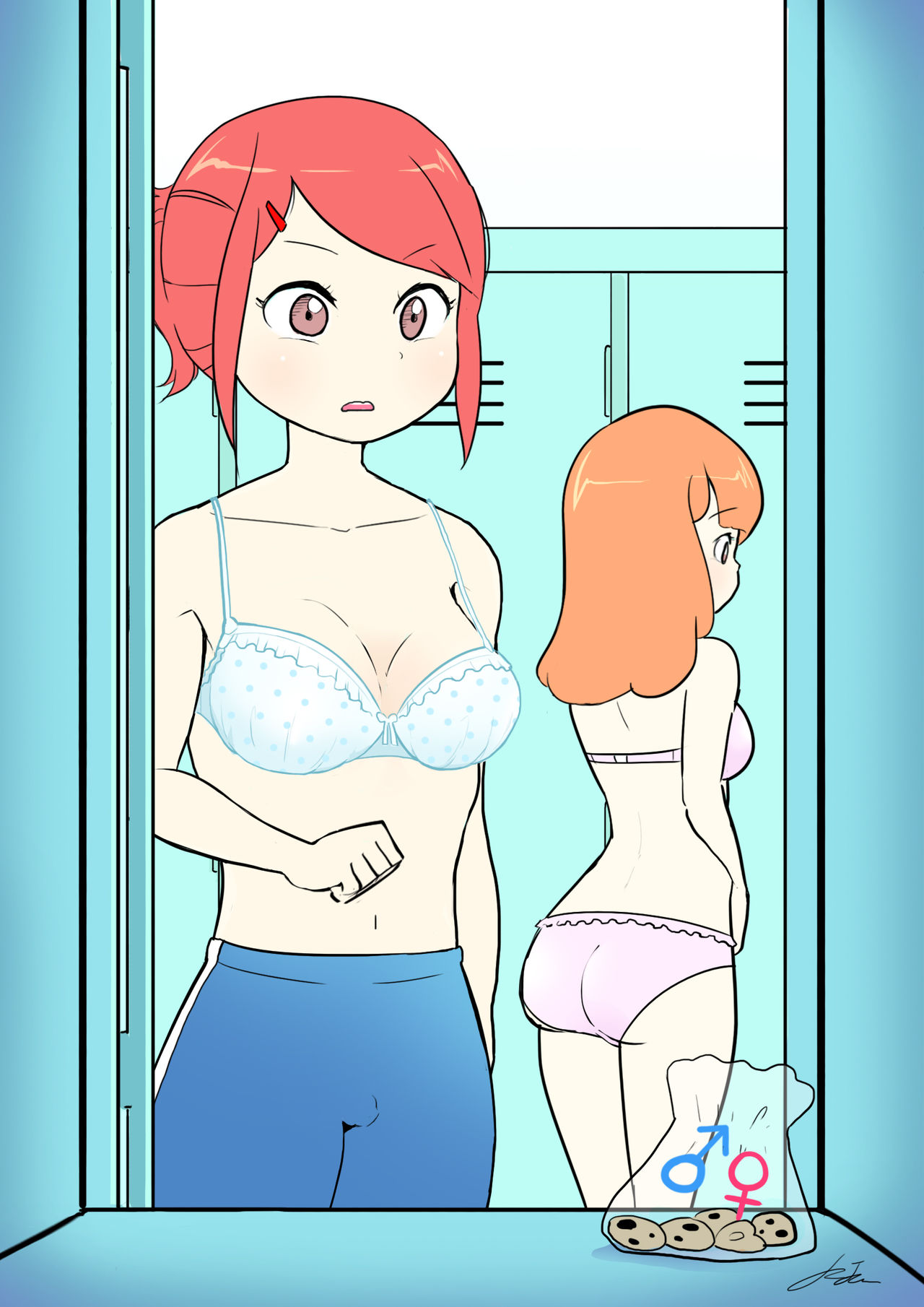 탈의실에서 남성전환 프로젝트 | Male conversion projects in the locker room page 3 full